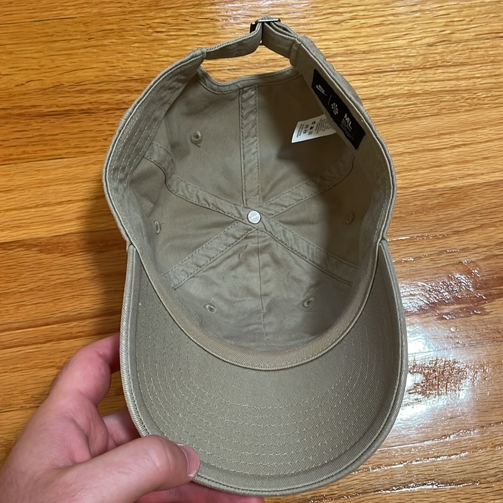 Nike Club Cap Hat Size Medium/Large Beige Unisex - Picture 4 of 7